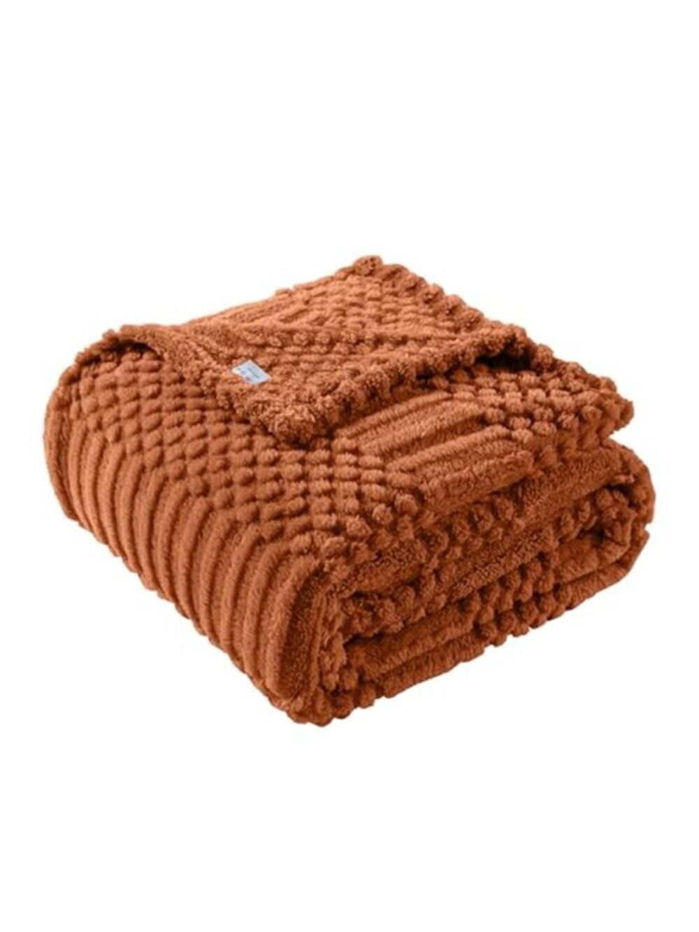 Rust Throw Blanket - Soft & Fluffy Fleece, Cute & Aesthetic, Perfect for Sofa